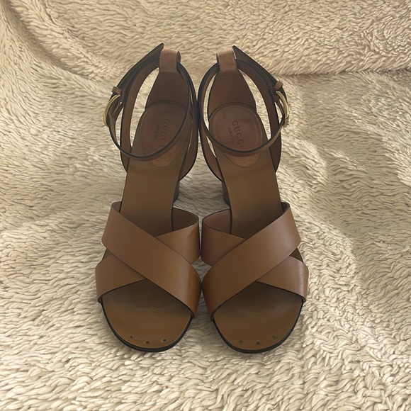 Gucci Candy ankle strap sandal 38.5 - Picture 5 of 12